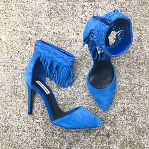 Steve Madden Melia Fringed Pointed Toe Heels
